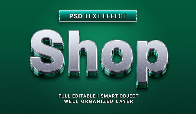 Comprar efecto de texto psd de estilo 3d