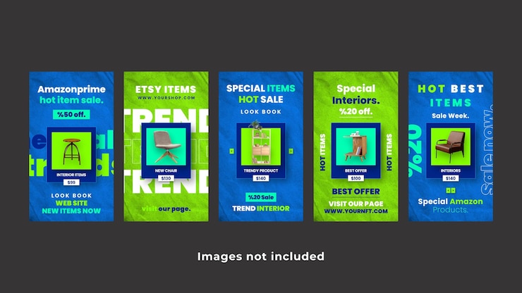 PSD compras de las historias de instagram