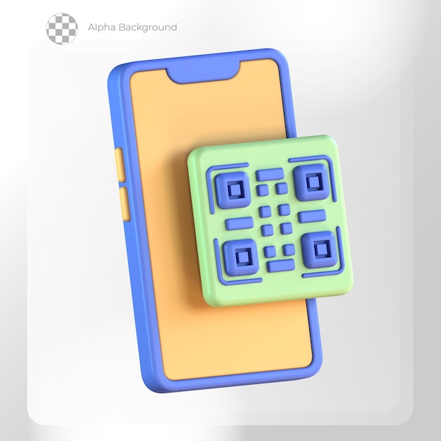 Compras en línea 3D QR Code Scan Barcode Smartphone