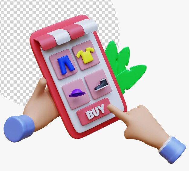 Compras en línea en el sitio web y la aplicación móvil Conceptual con bolsa de compras de interfaz de tienda en línea