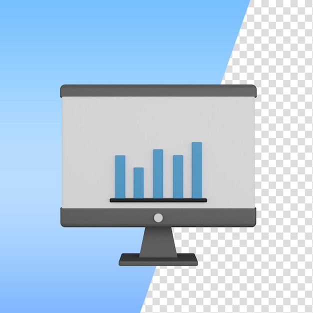comptabilité graphique icône 3d