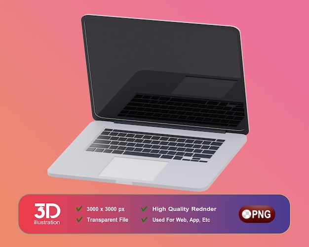 PSD computador 3d