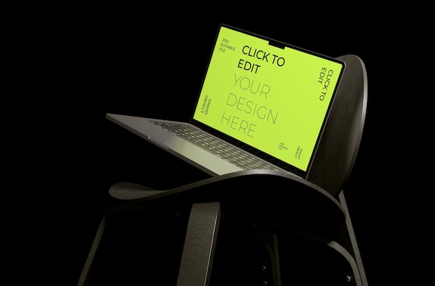 una computadora portátil con la palabra editar en la pantalla