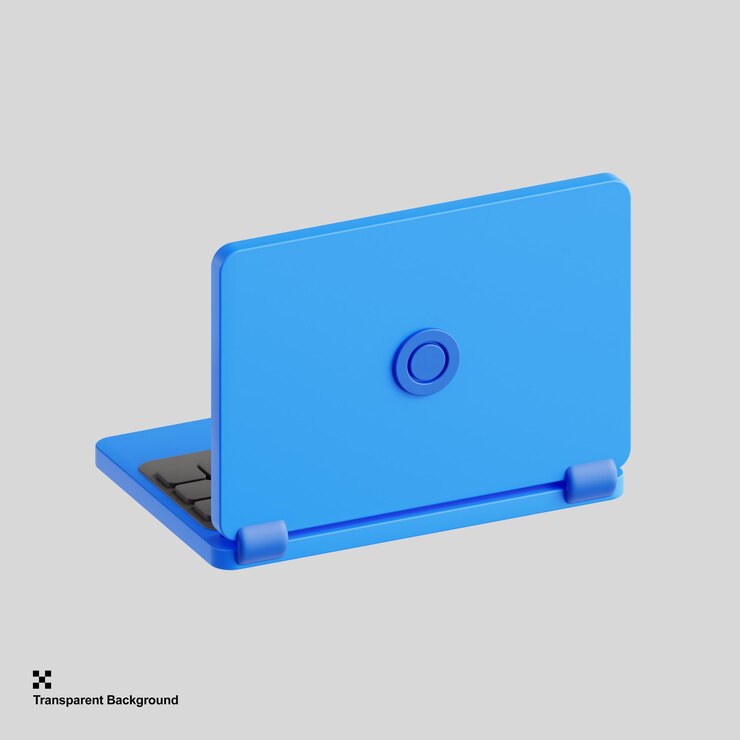PSD computadora portátil de renderizado en 3d