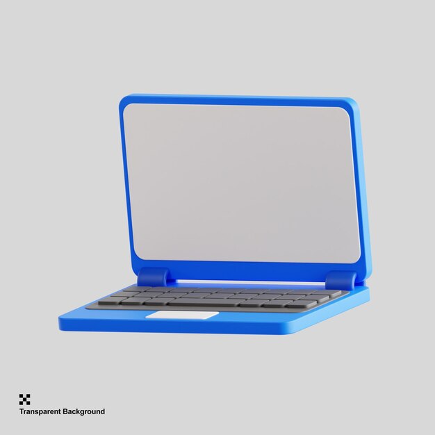 Computadora portátil de renderizado en 3D