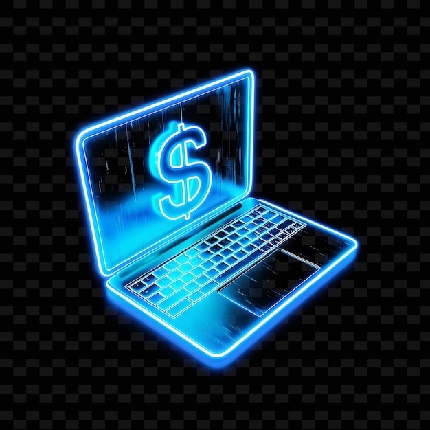 una computadora portátil con un signo de dólar en ella que dice 5
