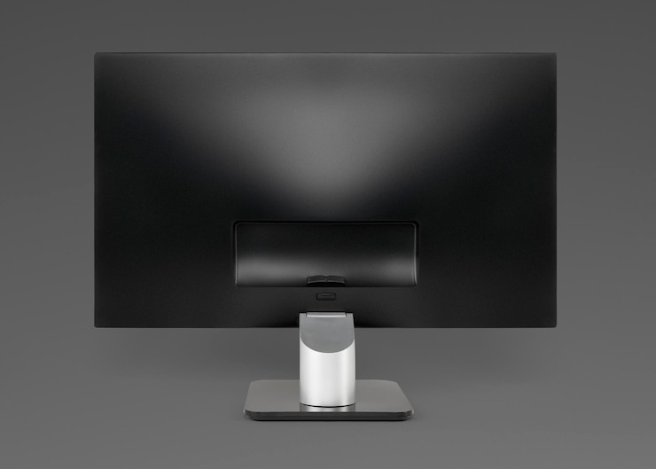 PSD computer back view psd mockup digital device