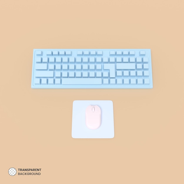 Computer Icon Isolated 3d render Ilustration