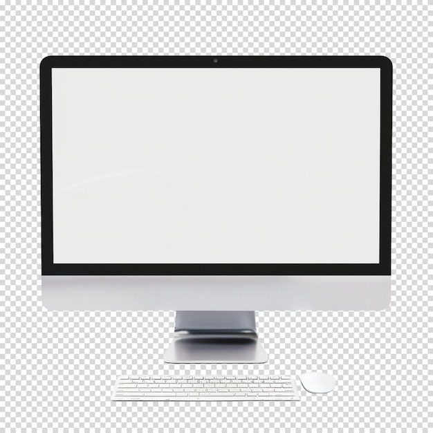 PSD computer isoliert auf durchsichtigem hintergrund
