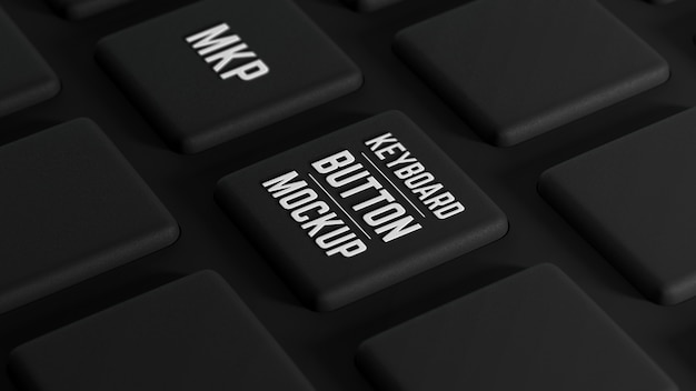Computer keyboard button mock-up design