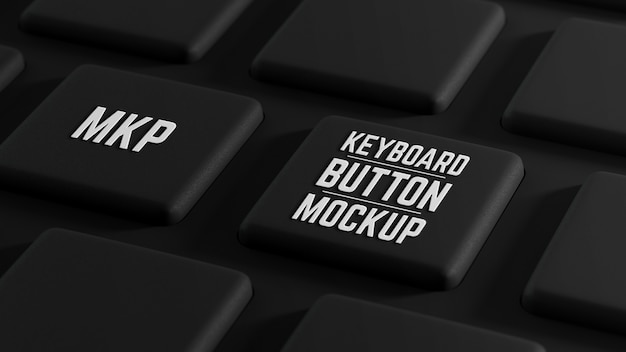 Computer keyboard button mock-up design