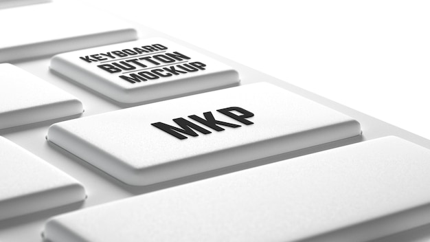 Computer keyboard button mock-up design