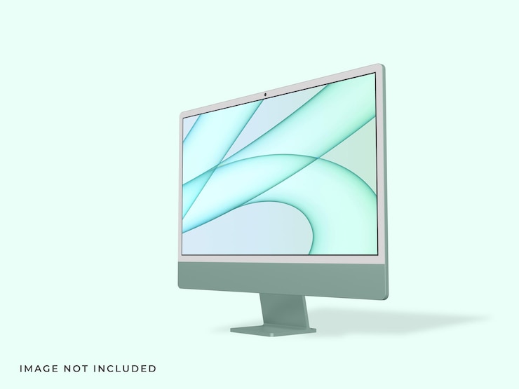 PSD computer monitor mockup