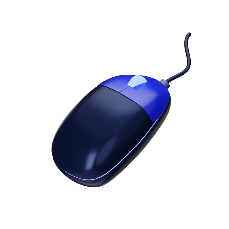 PSD computer mouse 3d icon devicely