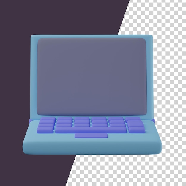 Computer portatile 3d