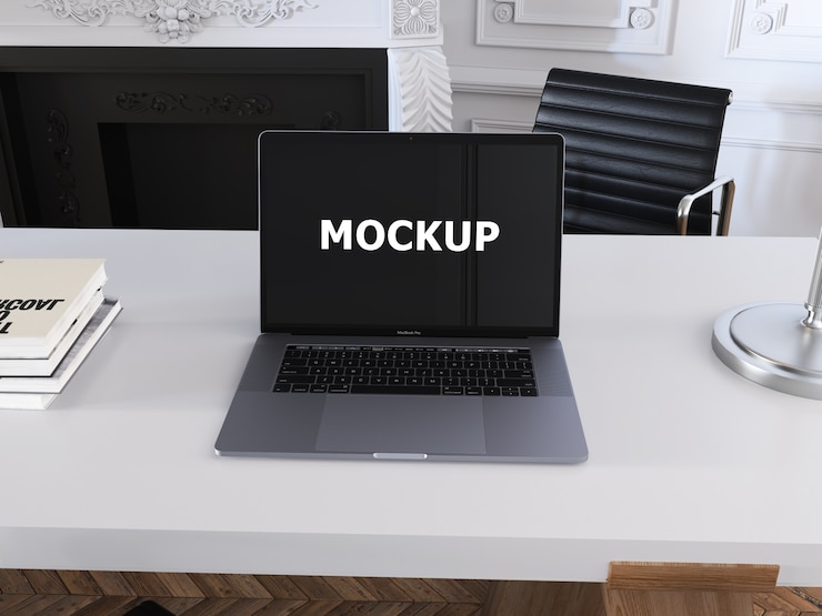Computer portatile mock up design
