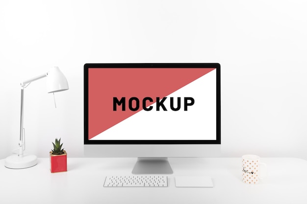 Computerbildschirmmodell für Website-UI-Präsentation