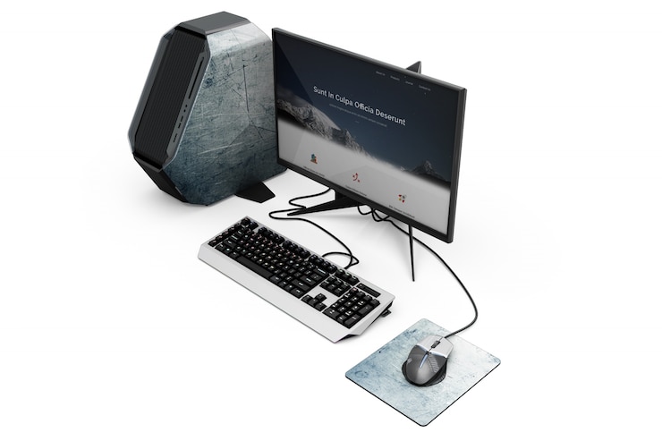 PSD computermockup