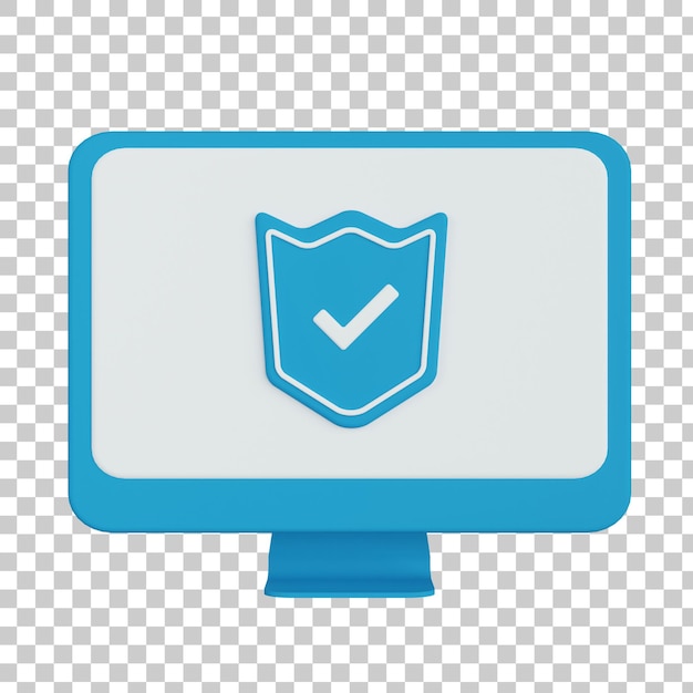 Computersicherheit 3D-Darstellung