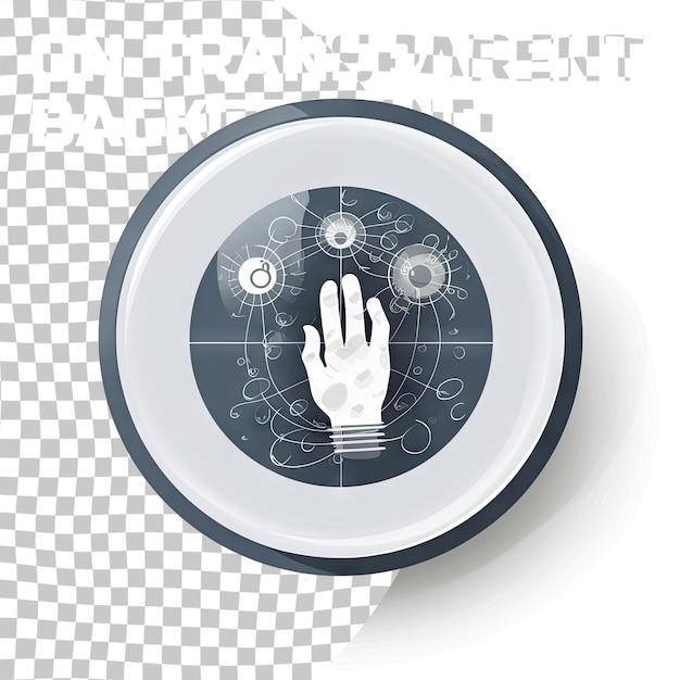 PSD comunicação web e design vetorial de ícones de mãos isolado em fundo transparente