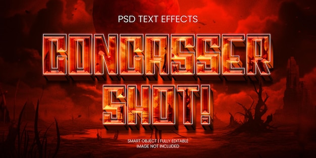 PSD concasser-shot-texteffekt