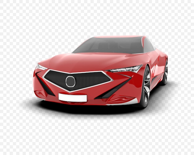 Conceito de Design de Carro Esportivo Vermelho
