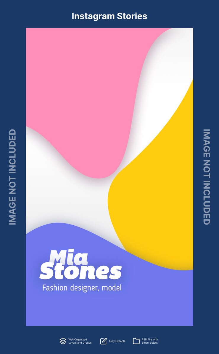 PSD conceito de histórias do instagram conceito de modelo de história do instagram modelo de histórias do facebook