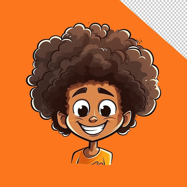 Conceito de rapariga afro encantadora para o seu projecto