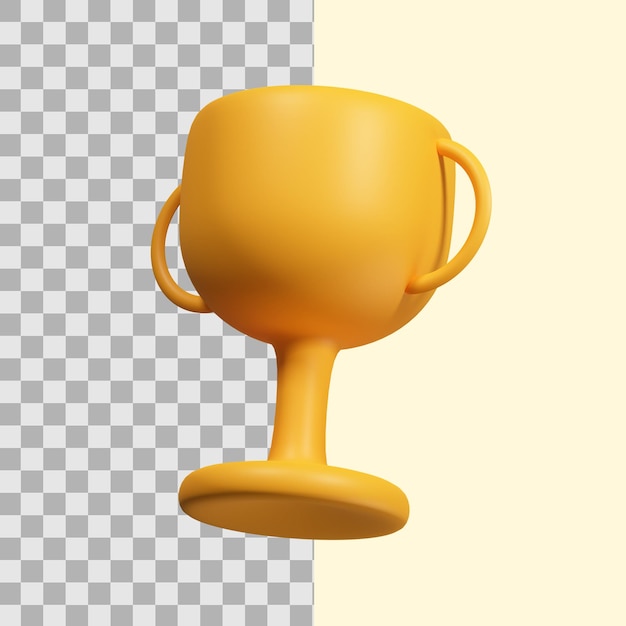 Conceito de troféu de ilustração 3d