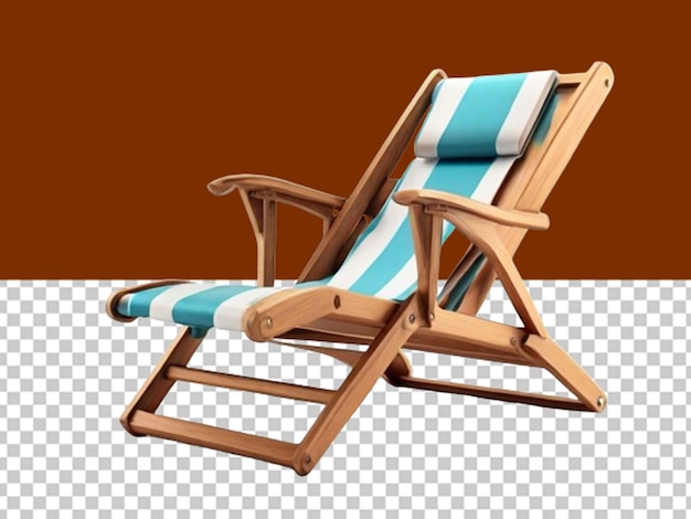 PSD conceito de verão de cadeira de convés 3d