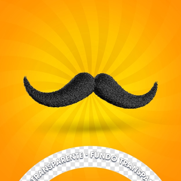 PSD conceito para dia dos pais em 3d bigode