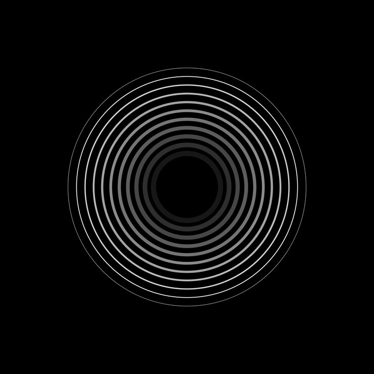 PSD concentric circles illustration