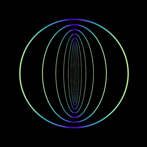 concentric circles with gradient effect