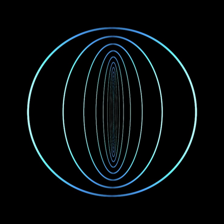 PSD concentric ellipses illusion