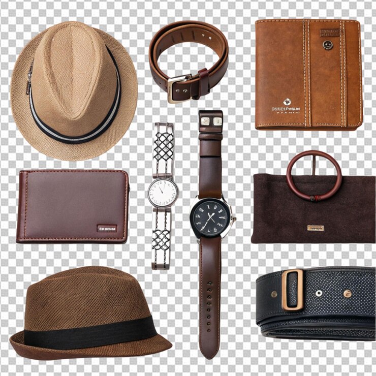 PSD concept d'un cadeau pour la fête des pères ou des accessoires pour hommes