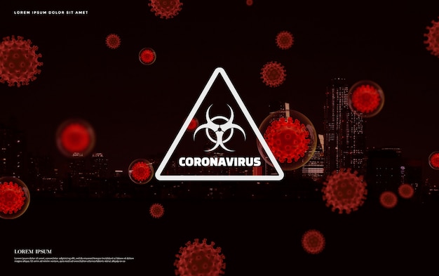 PSD concept coronavirus 2019-ncov