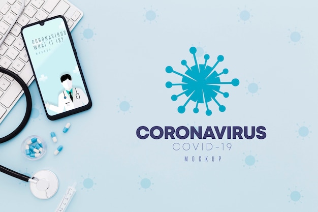 PSD concept de coronavirus de bureau médical