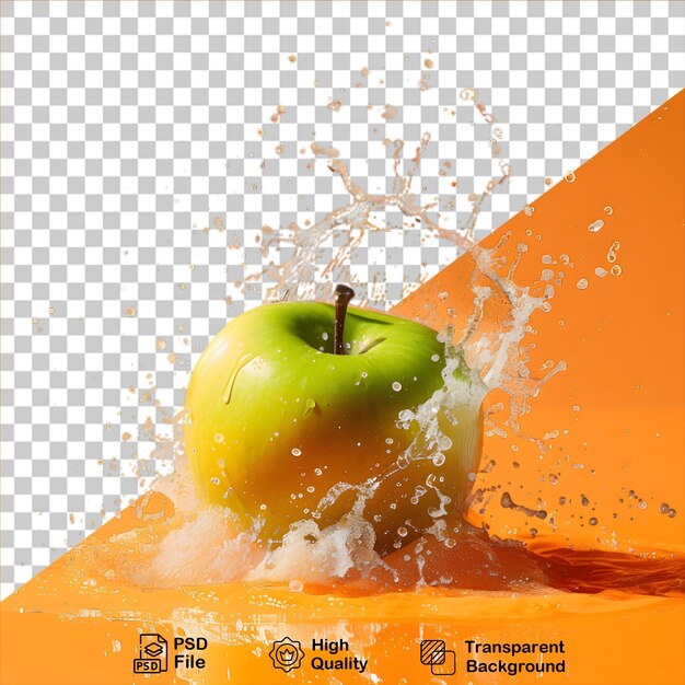 PSD concept de fruit de pomme isolé sur un fond transparent inclure un fichier png