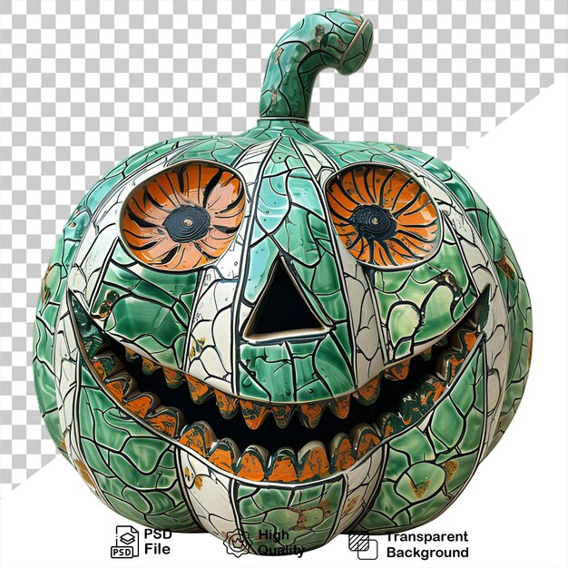 Le Concept D'halloween De La Citrouille Monstre 3d Isolé Sur Un Fond Transparent Inclut Un Fichier Png