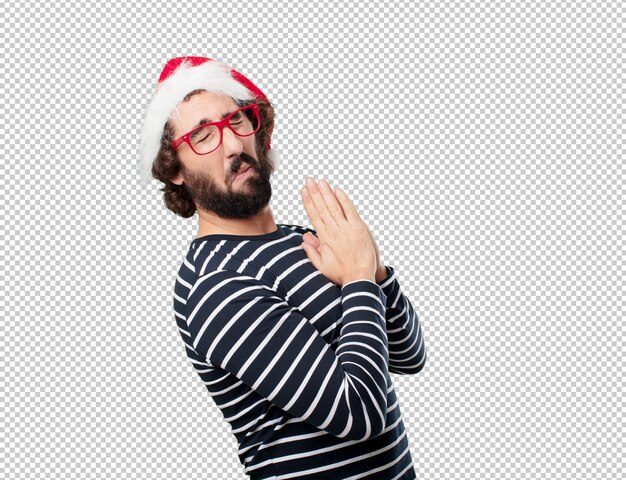 Concept De Noël Jeune Homme