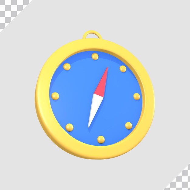 concept d'objet boussole 3d