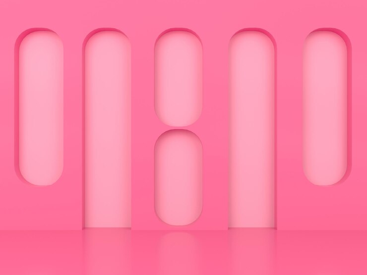 Concept de pastel de forme géométrique abstraite 3D