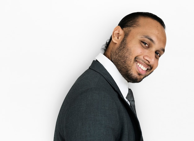 Concept de portrait Studio joyeux homme