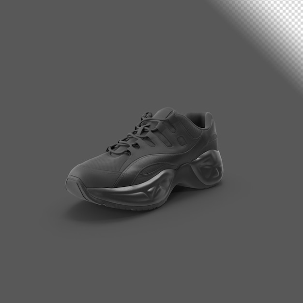 Concept de rendu 3D de baskets pour hommes