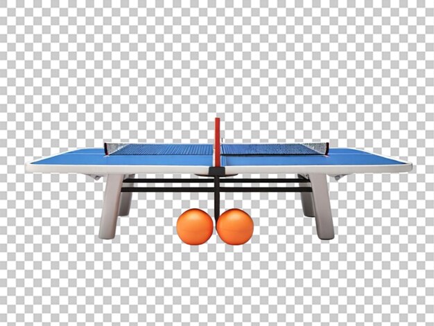 PSD concept de tennis de table avec des raquettes et une balle