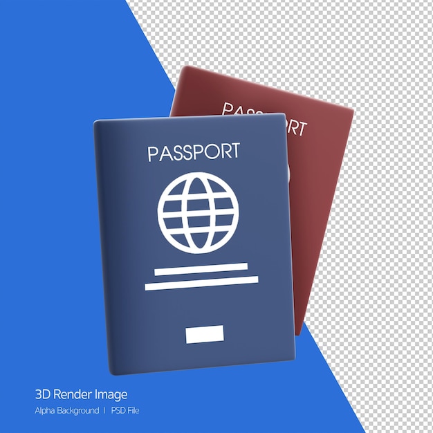 Concept De Voyage Rendu 3d Obligataire Illustration De Passeport