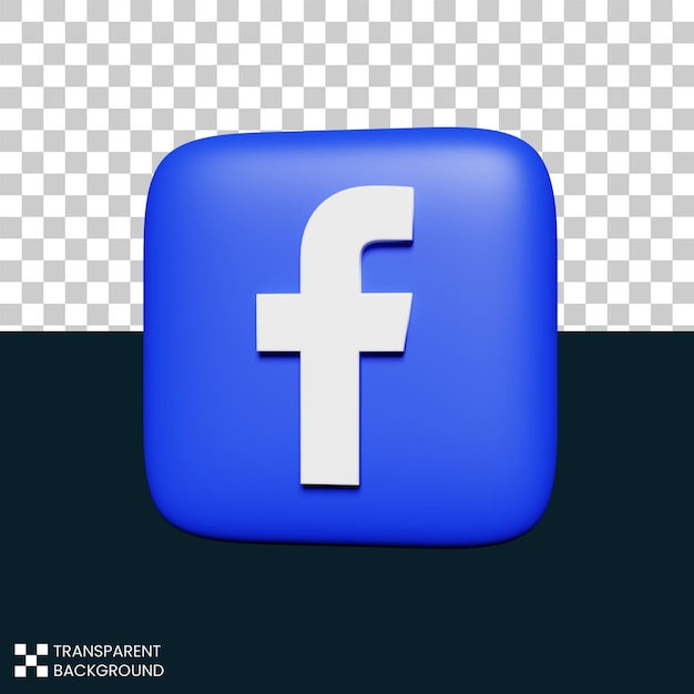 Conception 3d du logo Facebook