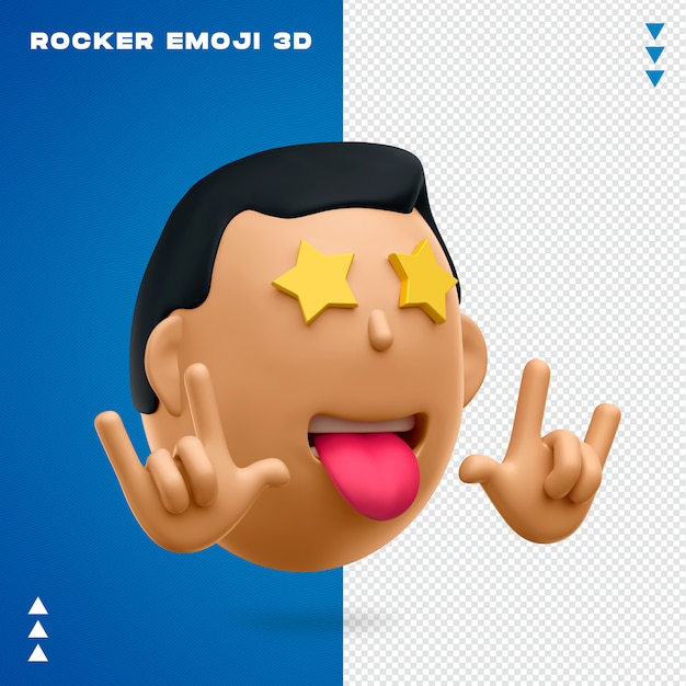 Conception 3d De Rocker Emoji