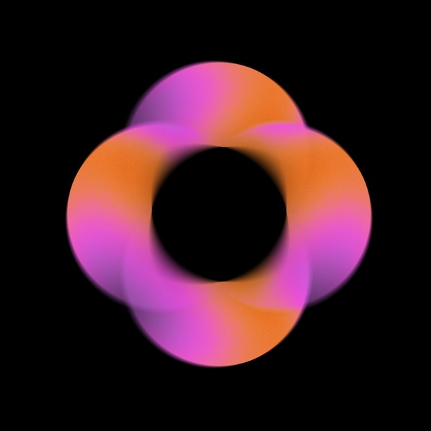 Conception abstraite de cercles géométriques colorés