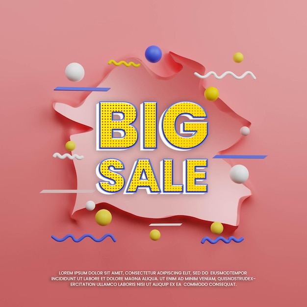 CONCEPTION ABSTRAITE DE GRANDE VENTE AVEC TROU